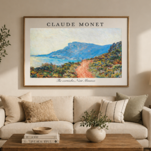 Claude Monet Coastal Landscape Wall Art Print