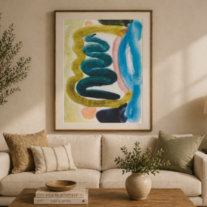 Abstract Watercolor Wall Art Print