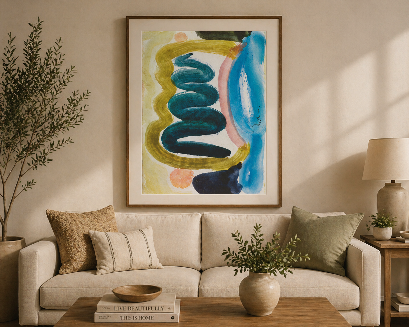 Abstract Watercolor Wall Art Print