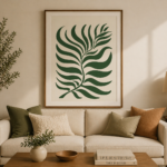 Minimalist Tropical Leaf Wall Art Print