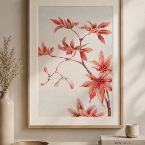 Japanese Maple Botanical Printable Wall Art