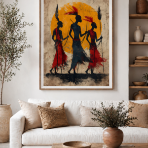African Tribal Wall Art Print