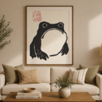 Minimalist Frog Wall Art Print