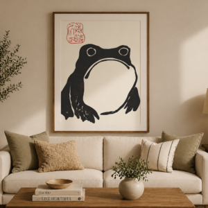 Minimalist Frog Wall Art Print