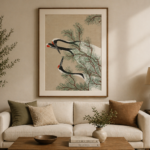 Japanese Crane Wall Art Print
