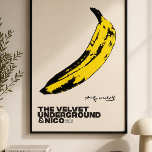 Velvet Underground Banana Poster Printable Wall Art | Modern Pop Art Print | Andy Warhol Inspired Digital Download