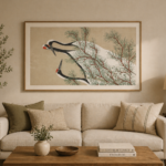 Japanese Crane Wall Art Print